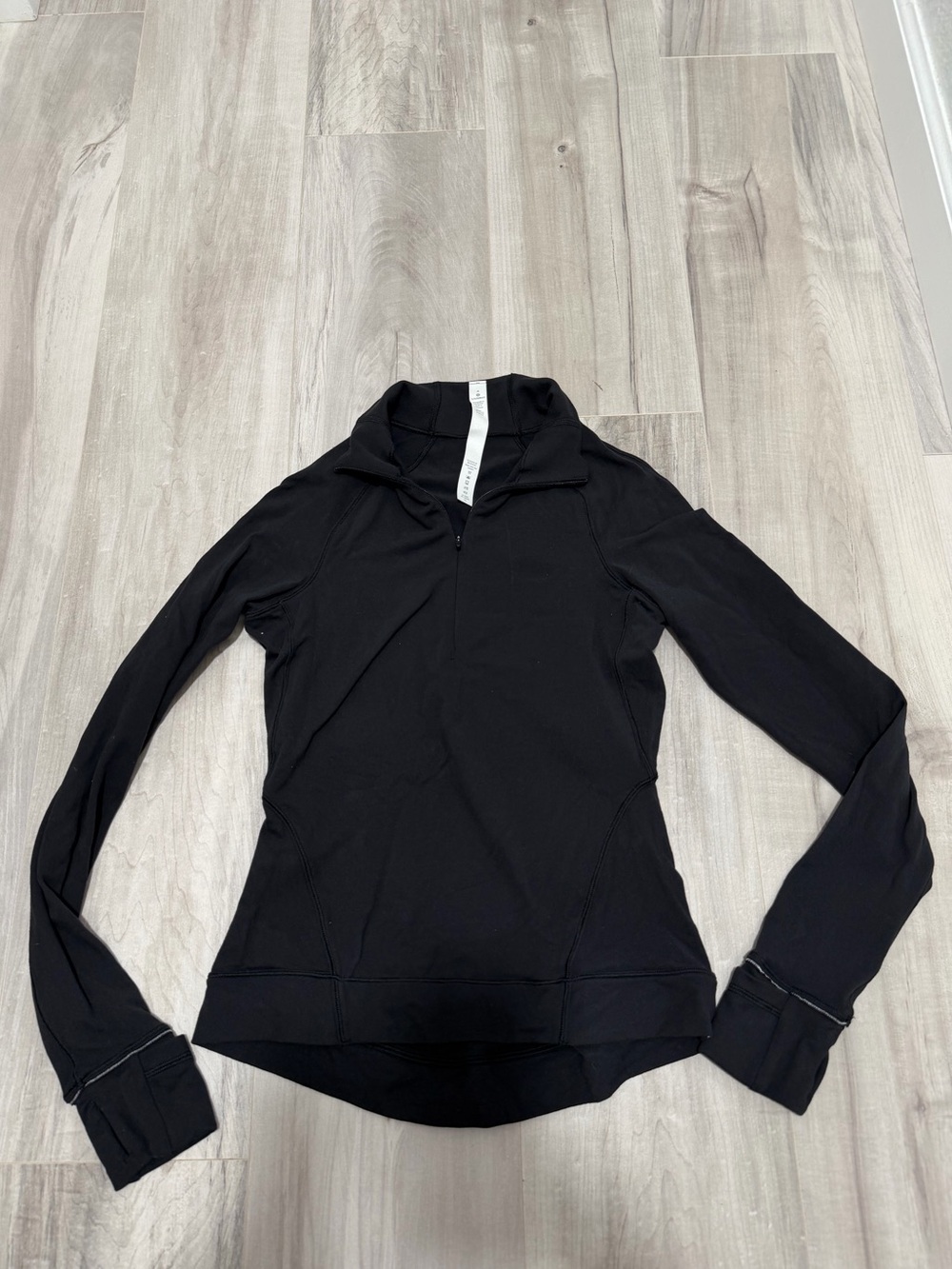 lululemon athletica Black Long-Sleeve Half-Zip Pullover